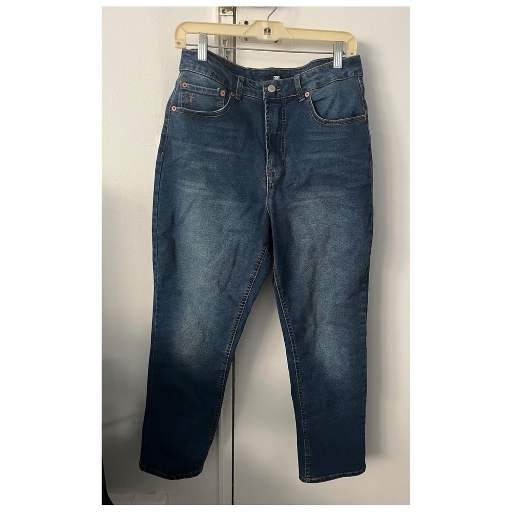 Frye blue denim straight leg jeans Size 8/29